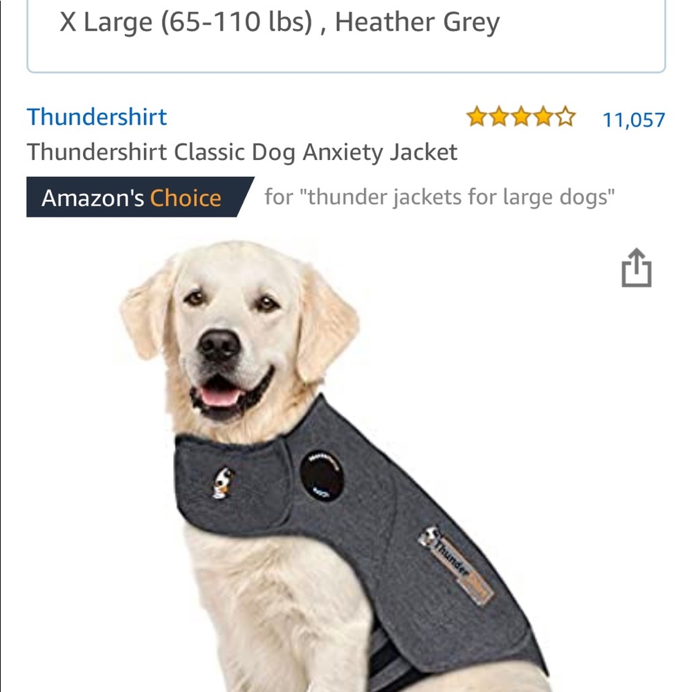 Thunder Shirt- Dog Vest